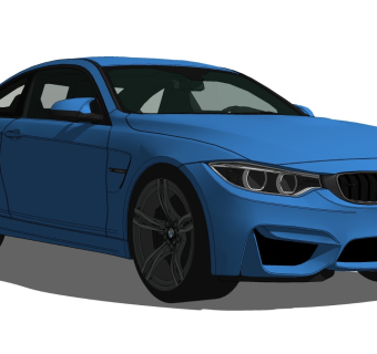 超精细汽车模型 宝马 BMW M4